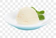 香草味冰淇淋球图片