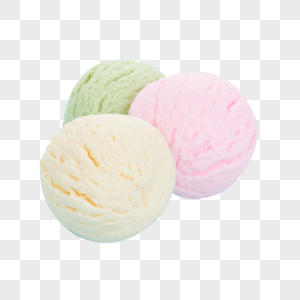 夏日冷饮多色冰淇淋球组合高清图片