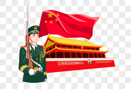 天安门前的士兵图片