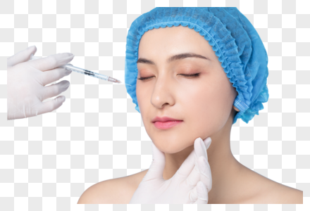 女性面部整容手术打美容针图片