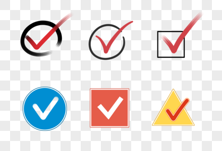 对勾钩网格素材高清图片