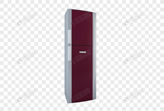 红色电冰箱图片