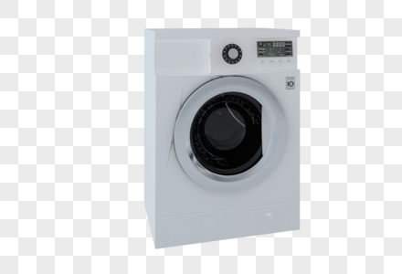 白色滚筒洗衣机图片