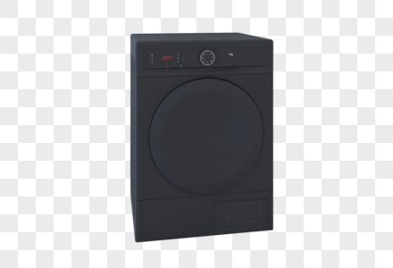 黑色滚筒洗衣机图片