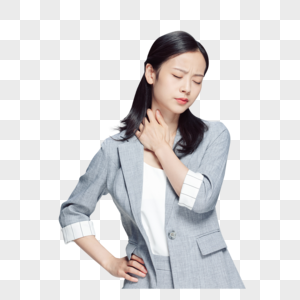 亚健康商务女性肩膀疼痛图片