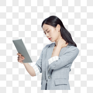 亚健康商务女性肩部疼痛图片