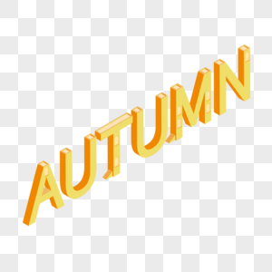 秋天AUTUMN字体设计图片