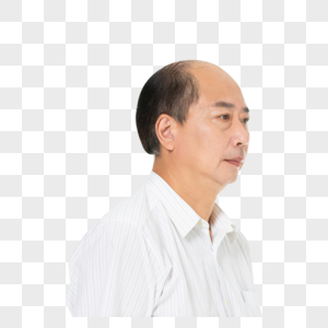 秃顶的中年男性