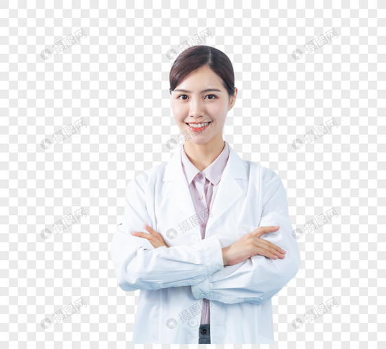 女性医疗科研人员形象图片