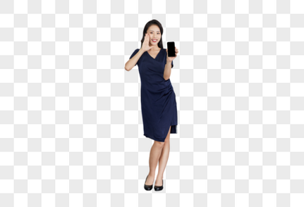 商务女性拿着手机人物高清图片素材
