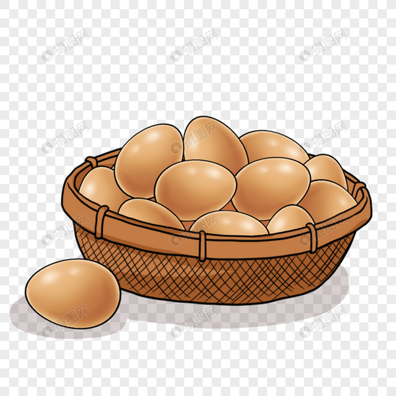 一篮子鸡蛋图片
