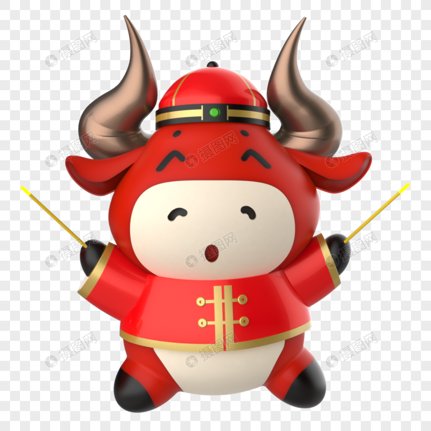 Rhino建模卡通牛图片