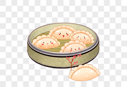 蒸笼里的饺子图片