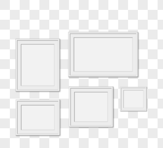 简单相框墙元素高清图片