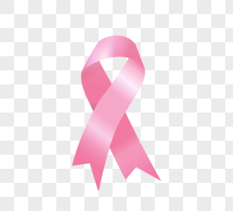 粉色简约乳腺癌标识设计高清图片
