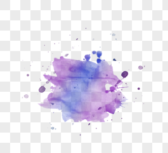 紫色水彩喷溅图片