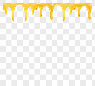 黄色蜂蜜滴落装饰边框元素高清图片