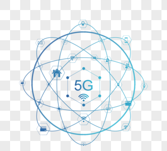 蓝色5g互联网技术高清图片