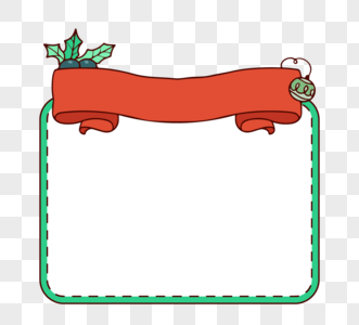 圣诞节绿色文本框图片