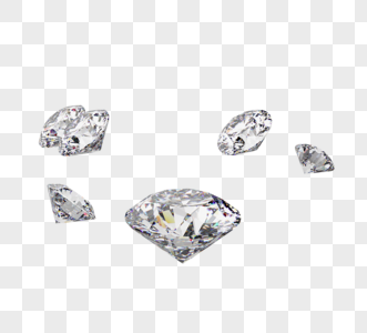 白色钻石闪耀珠宝图片