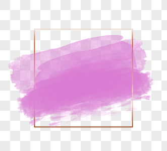 紫色水彩笔边框高清图片