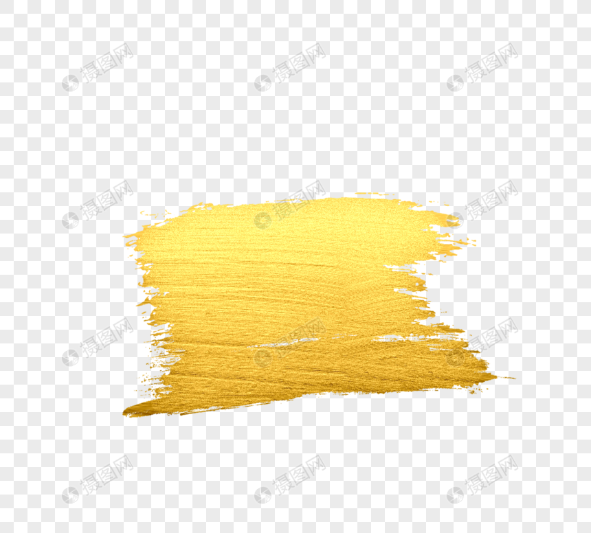 金色油漆颜料刷痕迹图片