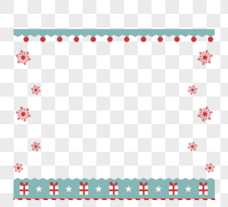 雪蕾丝礼物圣诞节边框设计圣诞元素图片