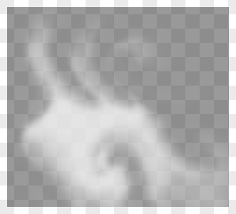 白烟形状元素图片