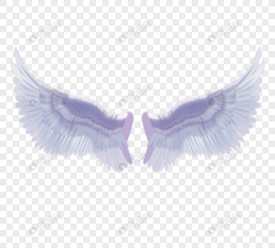 白色翅膀天使羽翼图片