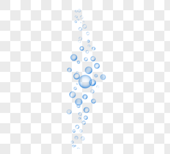 简单蓝色圆形气泡图片
