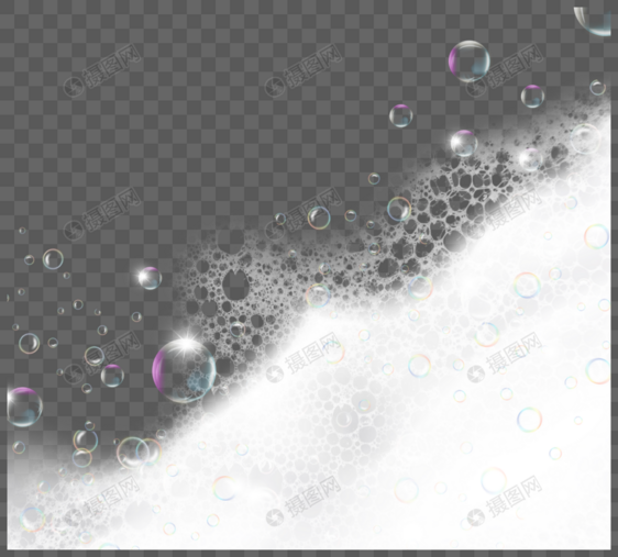 逼真创意质感泡沫液体图片