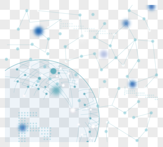 蓝色网络数据地球图片