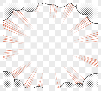 橙色漫画速度线图片