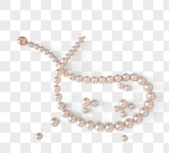 一条珍珠项链高清图片