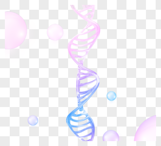 DNA结构图美容元素图片