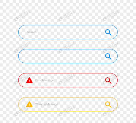 Web界面搜索框设计图片