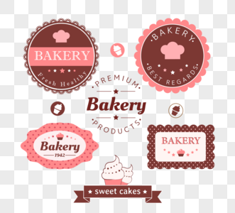 蛋糕烘焙店徽标图片