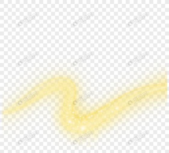 金色波纹闪光星星曲线图片