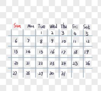 日历时间每月日历装饰图片