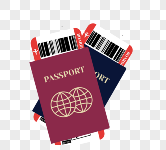 出护照和机票字母高清图片素材