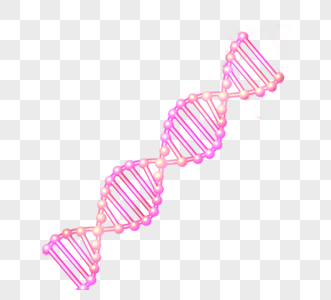 紫色渐变美容双螺旋DNA图片