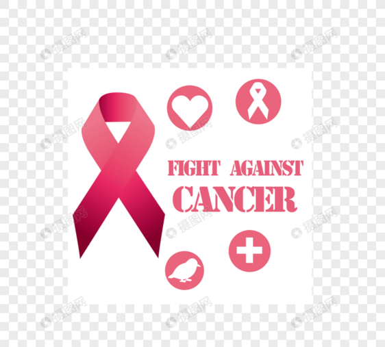 粉色丝带乳腺癌宣传图片图片