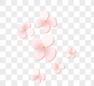 粉色立体浪漫花朵图片