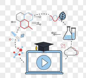 科学教育线图图片