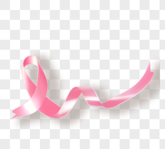 粉丝卷曲光泽自带乳腺癌标志设计图片