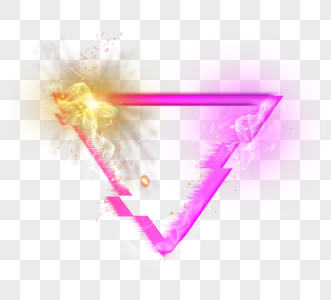 三角形火花质感边框图片