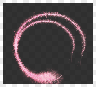 粉色圆形闪烁元素边框视觉元素图片