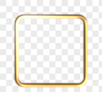 黄色圆形矩形光效果边框效果图片