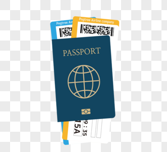 旅行护照票出国高清图片素材