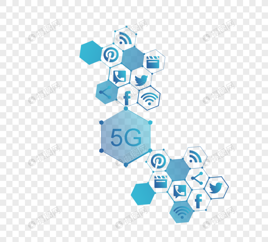 现代5g图标图形设计